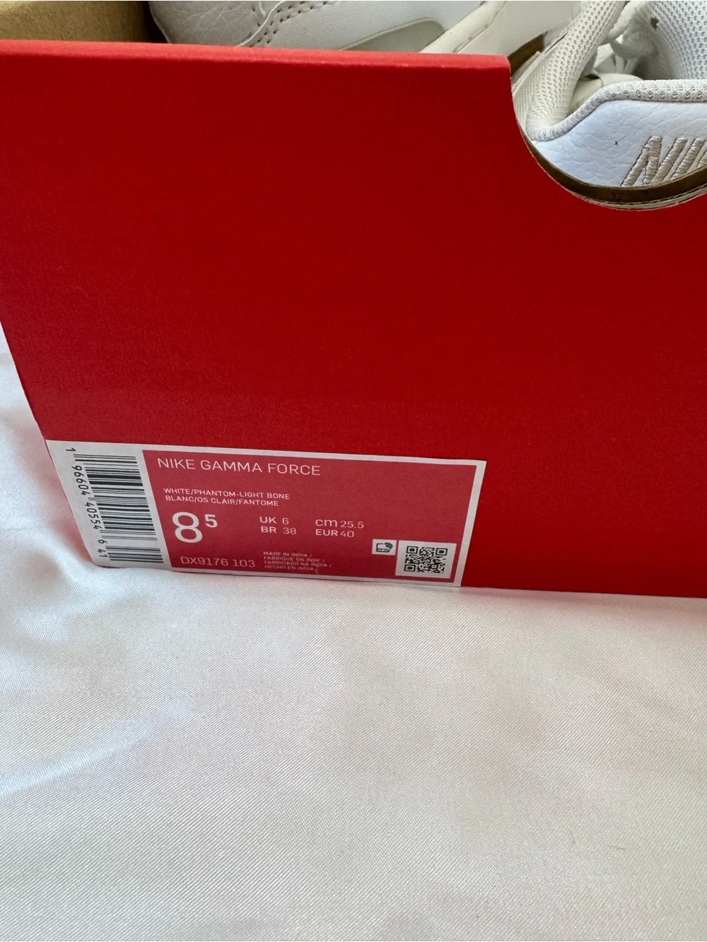 Brand New White Gamma Force Sneakers
